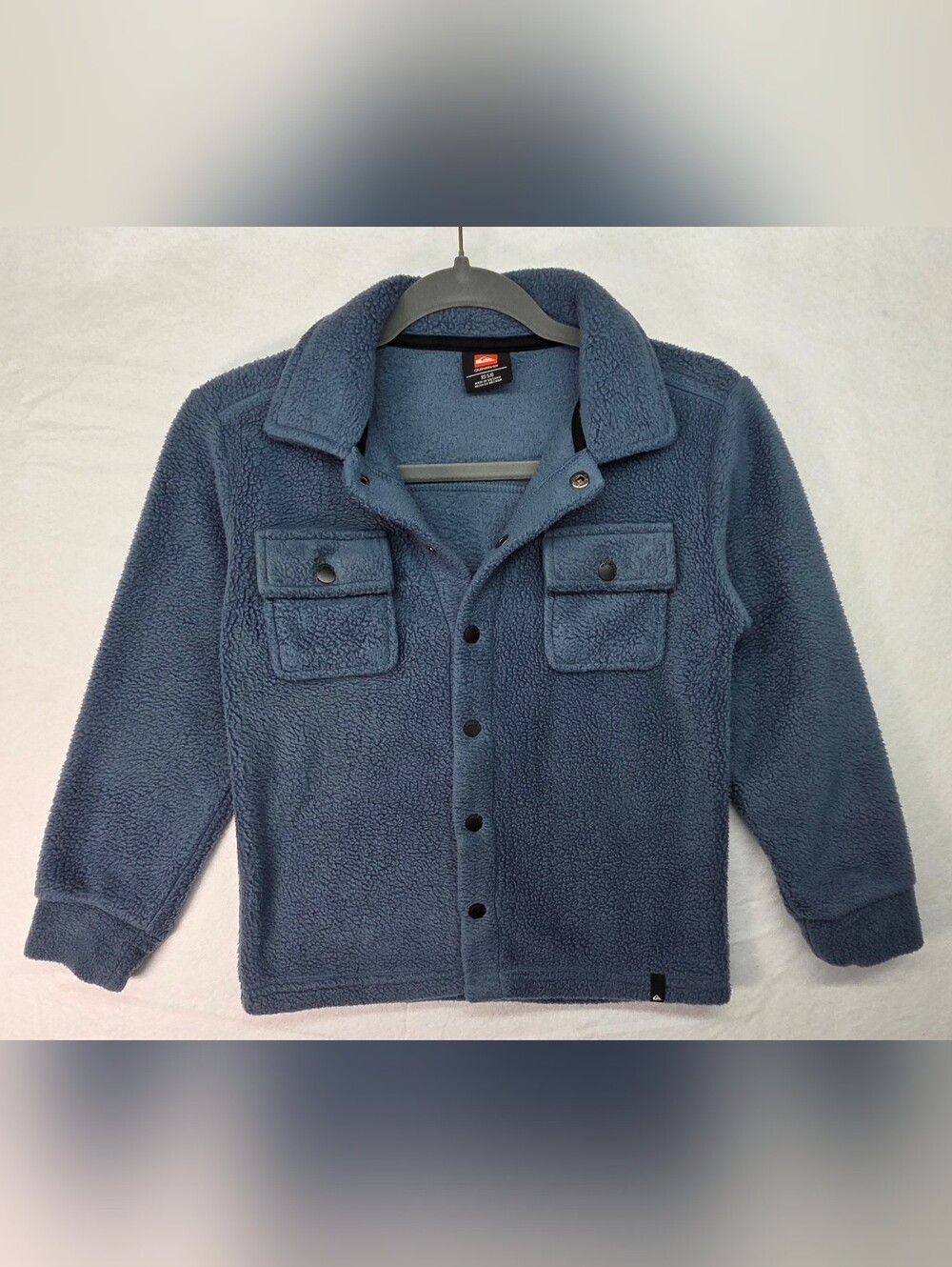 Quiksilver Kids/Boys Navy Blue Sherpa Button-Up Jacket Sz 5-6Y